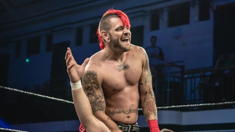 James Castle smiling during a match