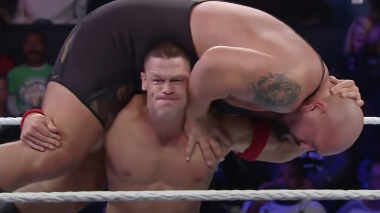 John Cena body slams The Big Show