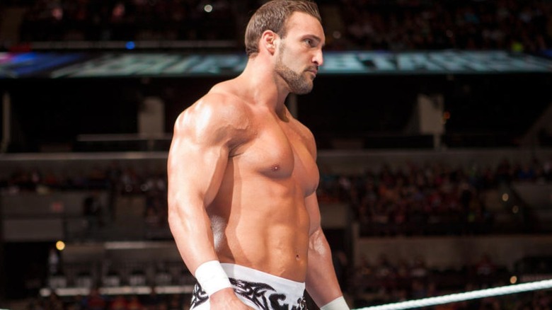 Chris Masters stands in the ring before a match in WWE.