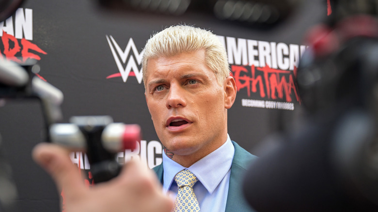 Cody Rhodes speaking camera