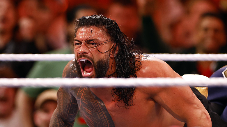 Roman Reigns yelling