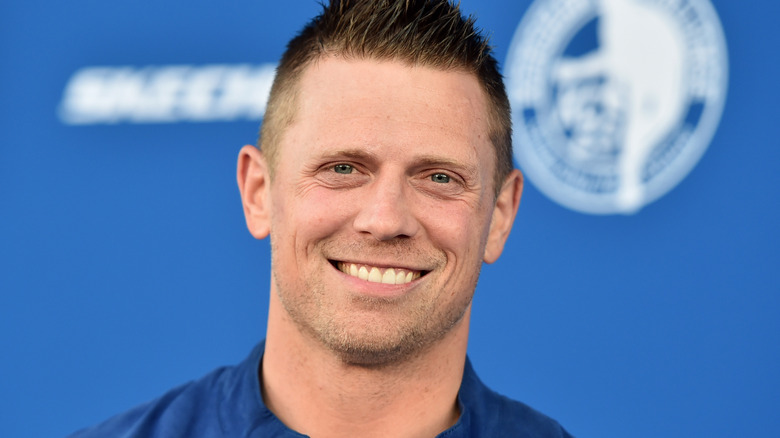 The Miz smiling