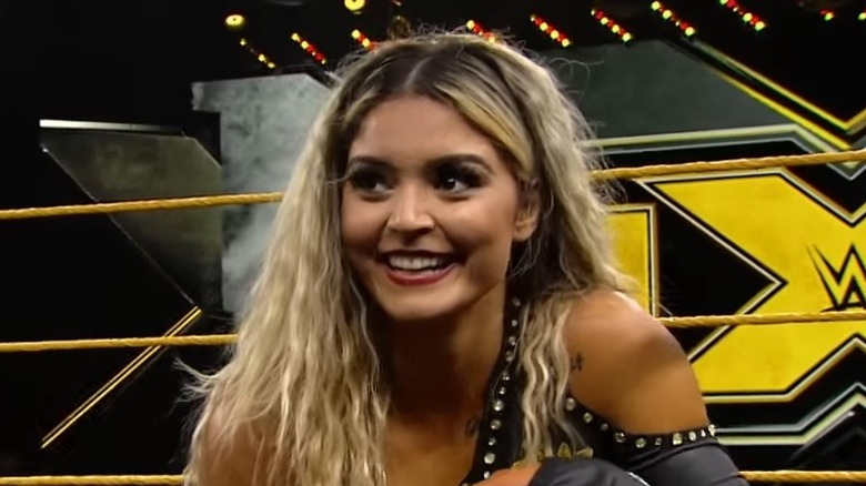 Tay Conti in an NXT ring