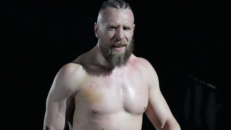 Bryan Danielson with a bruise on his right pec