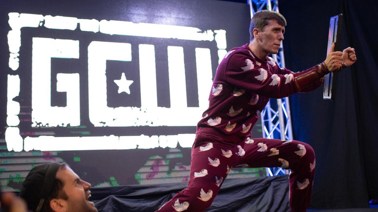 Kurtis Chapman making his entrance at GCW