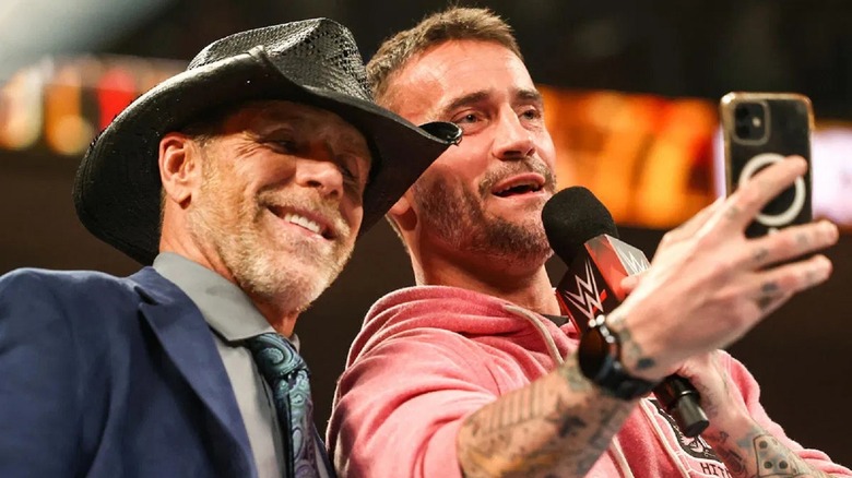 CM Punk and Shawn Michaels on NXT