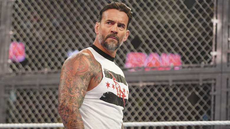 CM Punk inside Hell in a Cell