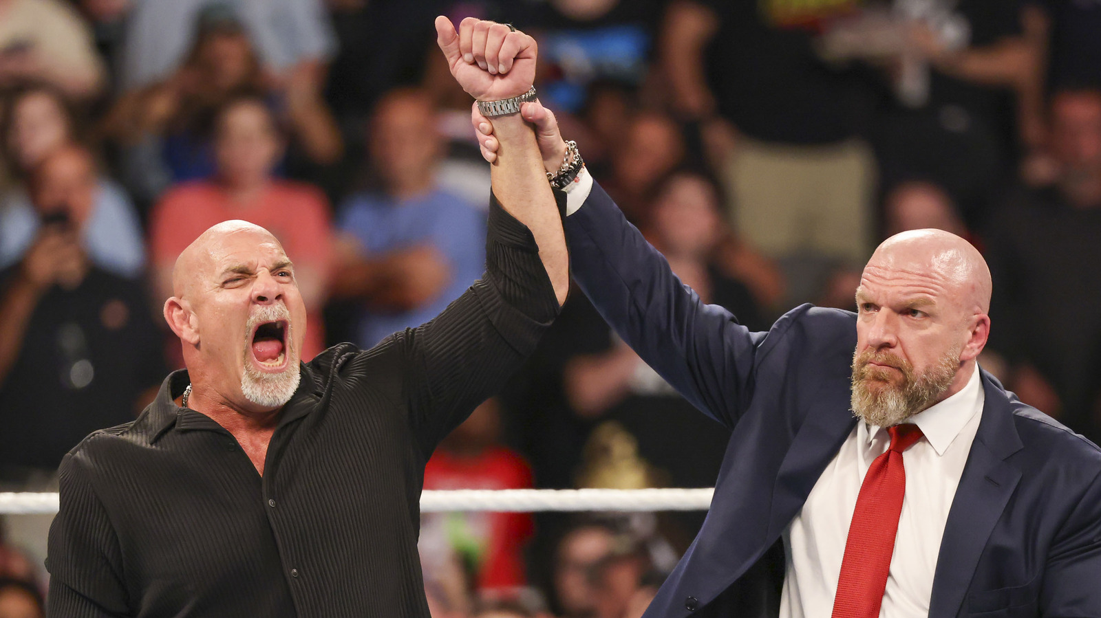 WWE CCO Triple H Comments On Goldberg Potentially Returning To The Ring