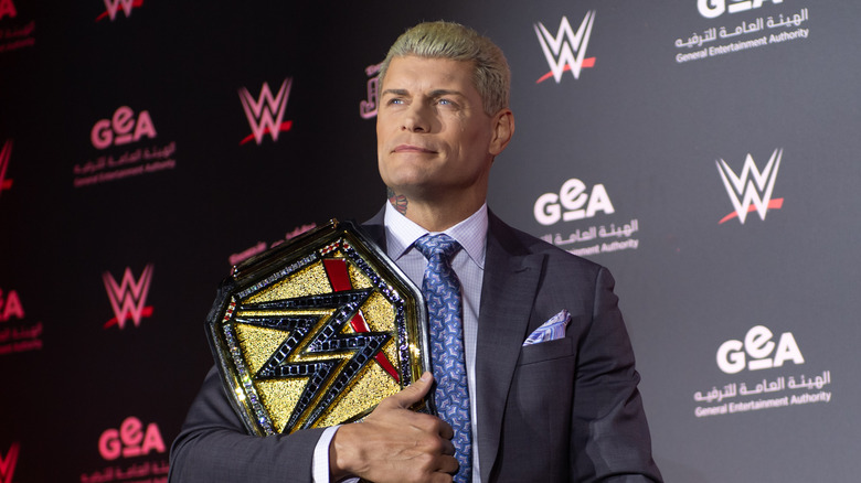Cody Rhodes with WWE Championship