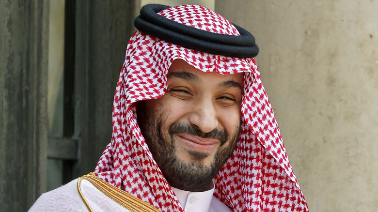 Mohammed bin Salman smiling