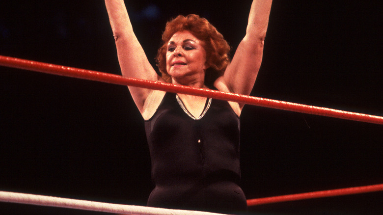 The Fabulous Moolah in the ring