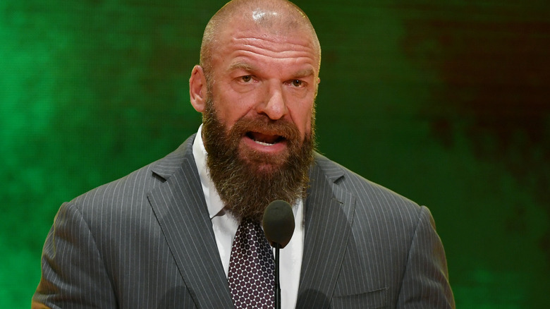 Triple H speaking