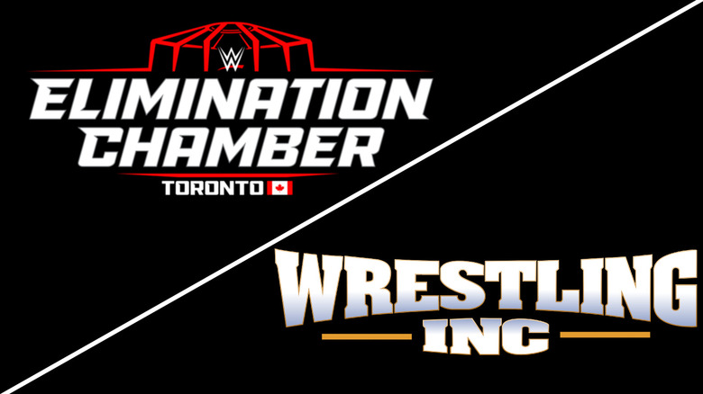 Elimination Chamber Toronto logo and wrestling inc logo