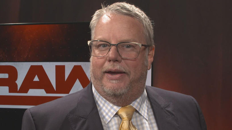 Bruce Prichard backstage at "WWE Raw"