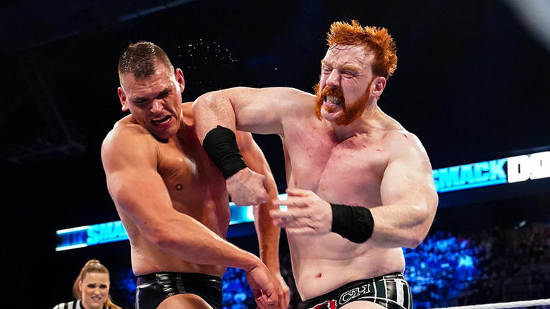 GUNTHER and Sheamus fiht