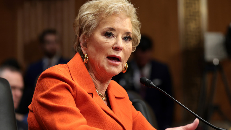 Linda McMahon during her confirmation hearing