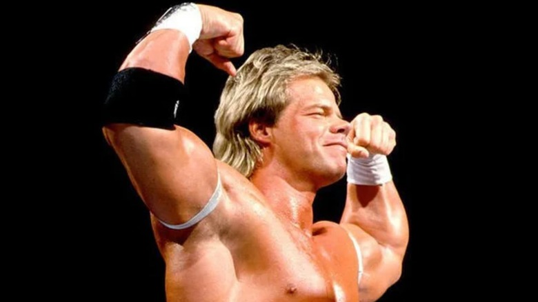 Lex Luger flexing