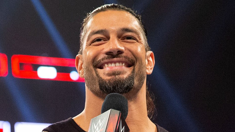 Roman Reigns on the mic