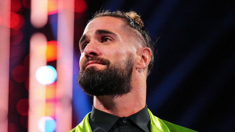 Seth Rollins in tears on Raw