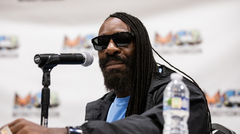 Booker T listens to a question