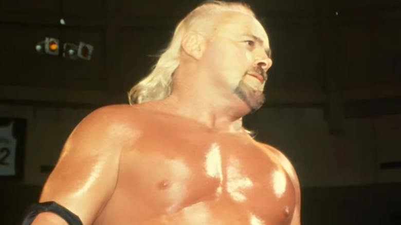 Kevin Sullivan is pictured in the ring during a match in a photo provided by WWE.