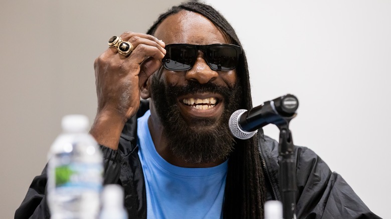 Booker T wearing black sunglasses