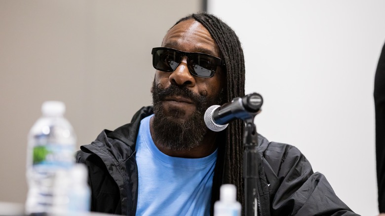 Booker T at a press conference