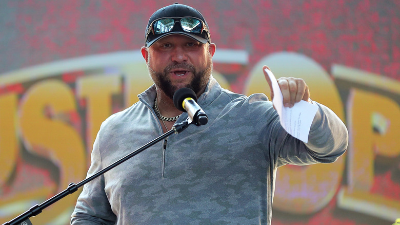 Bully Ray has something to say during a press event.