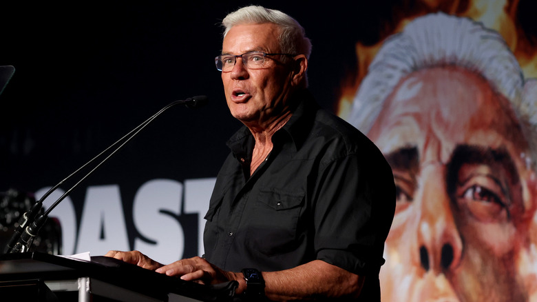 Eric Bischoff makes a speech