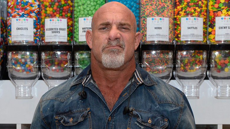 Bill Goldberg curling his lip