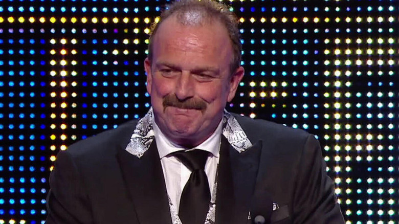 Jake Roberts speaks at his 2014 WWE Hall of Fame induction