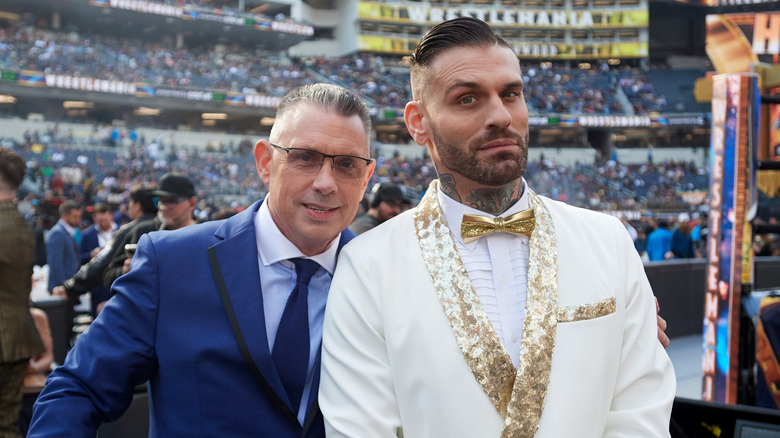 Corey Graves with Michael Cole