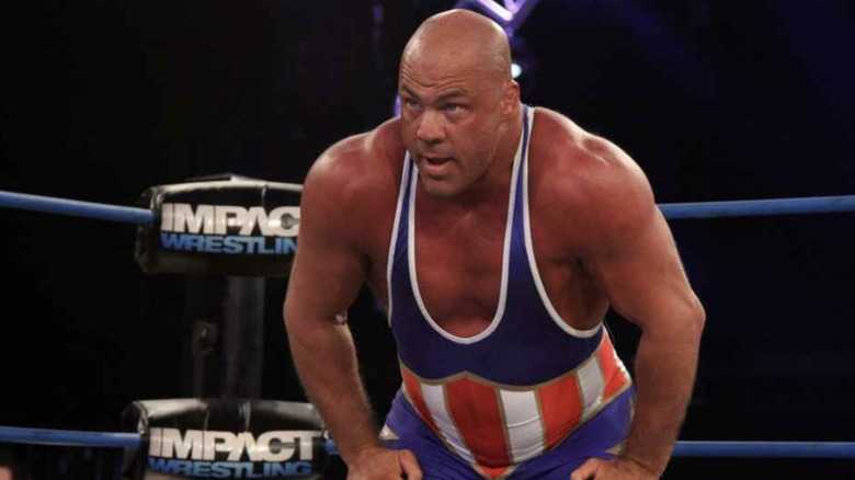 Kurt Angle wrestling in TNA