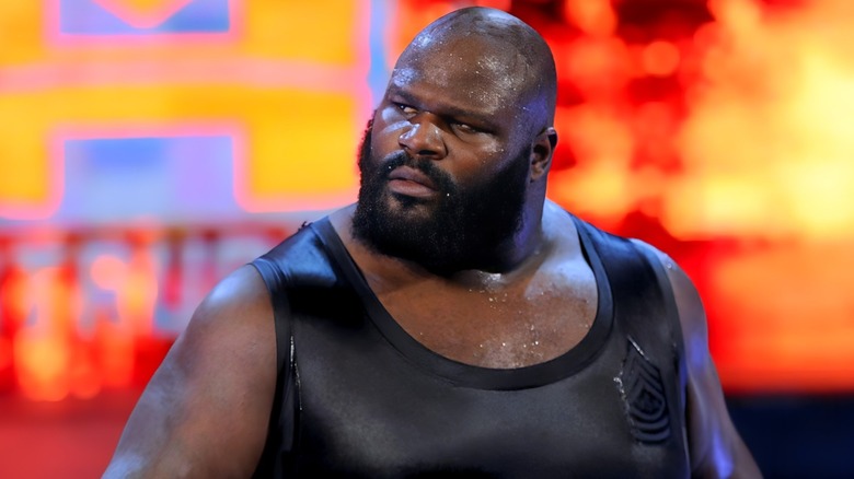 Mark Henry looking angry 