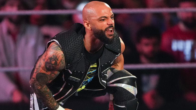 Ricochet looking out at the crowd