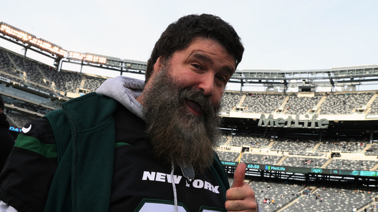 Mick Foley gives the thumbs up