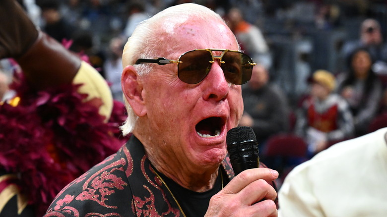 Ric Flair at a Cleveland Cavaliers game