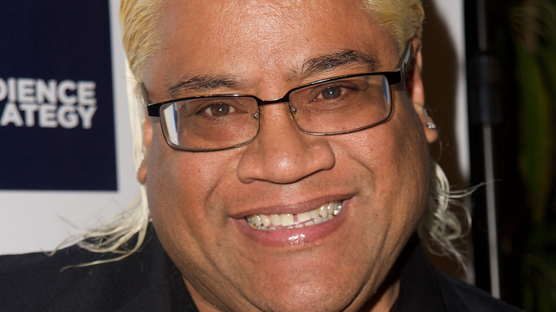 Rikishi smiling