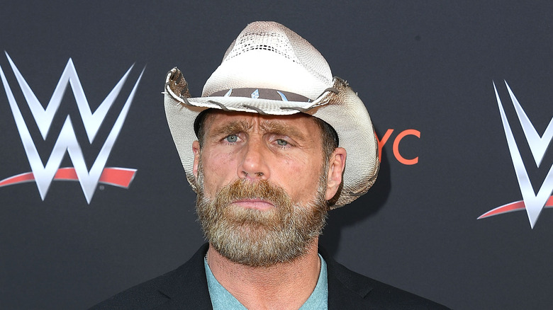 Shawn Michaels posing on the red carpet
