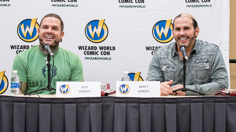 The Hardy Boys smiling at WizardWorld Comic Con
