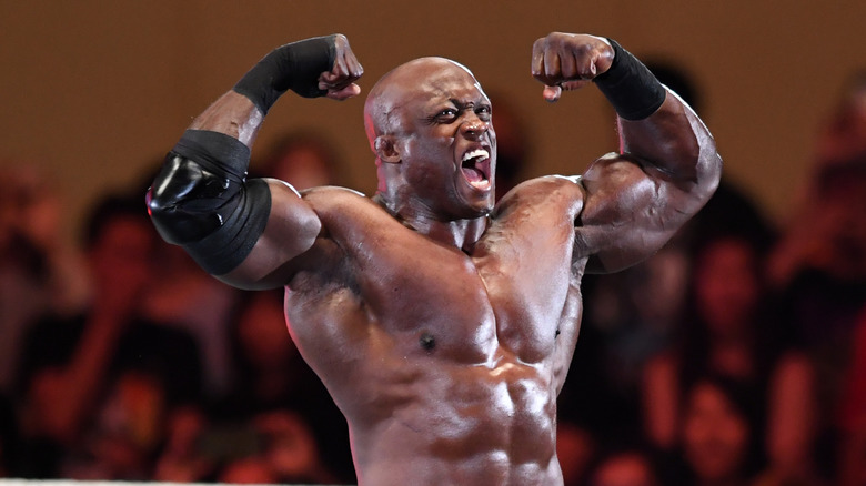 Bobby Lashley enters the ring during the WWE Live Tokyo at Ryogoku Kokugikan on June 29, 2019 in Tokyo, Japan