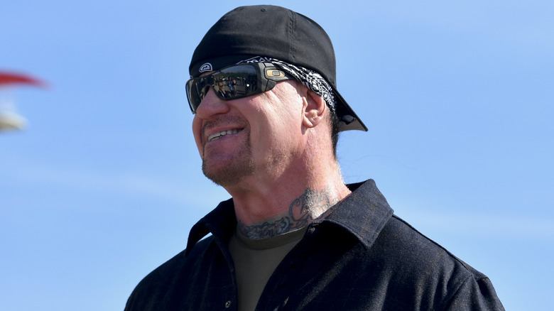 The Undertaker smiling