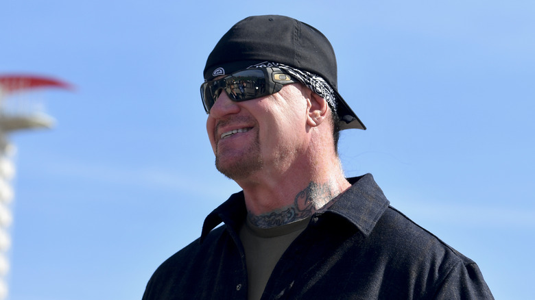 The Undertaker smiling