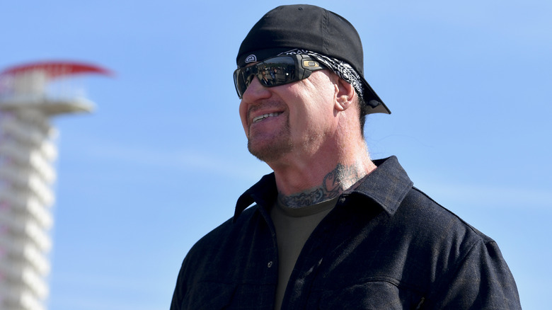 Undertaker smiling