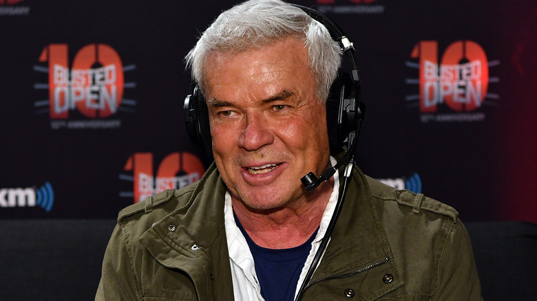 Eric Bischoff wearing a headset
