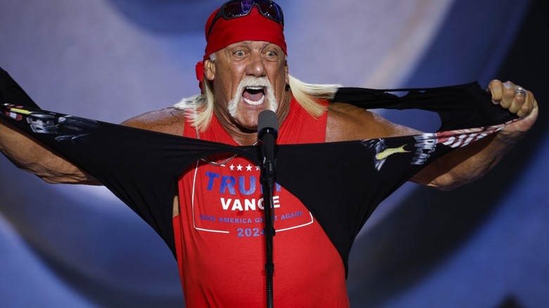 Hall of Famer Hulk Hogan at last month's Republican National Convention