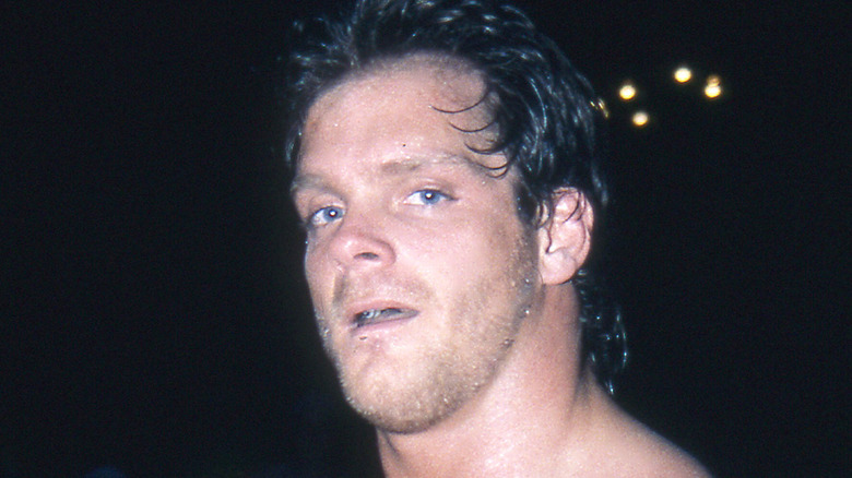 Chris Benoit poses during his time in WCW