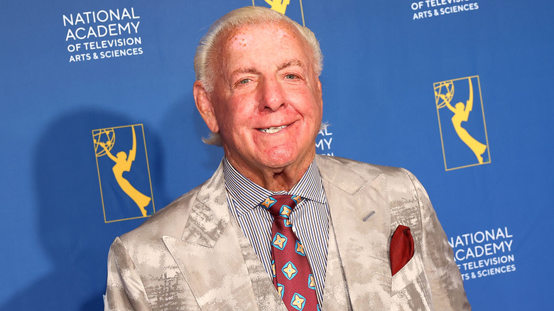 Ric Flair Smiles At An Award Ceremony In 2023
