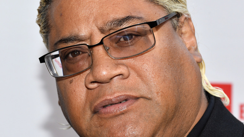 WWE wrestler Rikishi (aka Solofa Fatu Jr.) arrives at the East West Players' Golden Anniversary Visionary Awards Dinner and Silent Auction at the Universal Hilton Hotel on April 20, 2015 in Universal City, California.