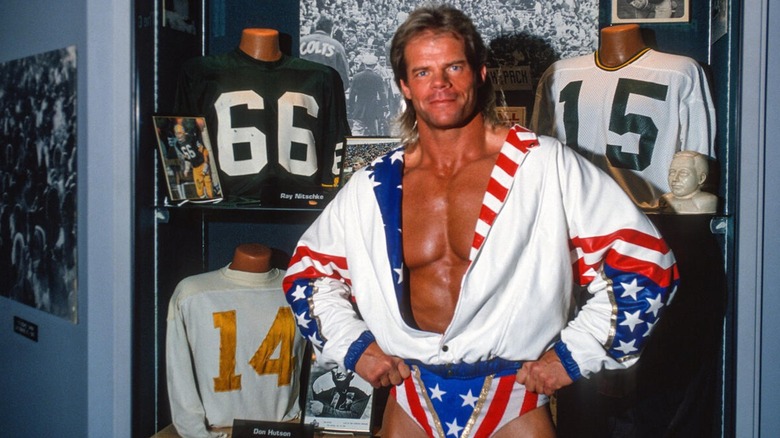 Lex Luger posing for photo